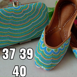 Conjunto Combinado Jutti con embrague para mujer, bolso de mano indio pesado - Product Image 1