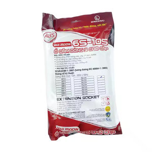 Toma de corriente universal OMINSU 2CB con 2 salidas universales y 4 de dos pines con cable flexible de 2,5 m o 4,5 m - Product Image 3