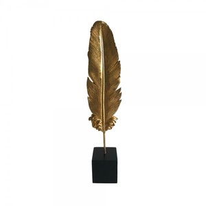 Modern Art <b>Gold</b> Leaf Metal Decoration Items Table Desk Top Metal <b>Sculpture</b> for Home Aluminum Leaf <b>Sculpture</b> Ornament - Product Image 4