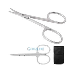 Customized <b>Nail</b> Cutting Shears 4" With <b>Pouch</b> Manicure Pedicure Cuticle Scissors sharp Blade <b>Nail</b> Cutting Scissors Suppliers - Product Image 5
