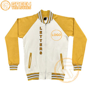 Personalizado Alpha algodón polar bordado Varsity chaqueta fraternidad de alta calidad transpirable ropa griega Phi hombres chaquetas - Product Image 5