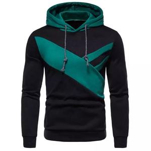 Sweat à capuche imperméable en polyester/coton imprimé personnalisé pour hommes pull-over en tricot à col rond saison d'hiver tissu polaire teint en toile - Product Image 1