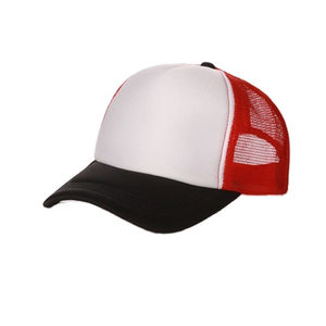 Acheter vente chaude 5 panneau plat 100% coton camionneur chapeau nouveau Design de mode de haute qualité maille SnapBacks plaine blanc camionneur chapeau 2025 - Product Image 3