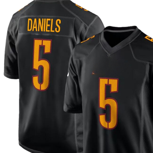 Maillot de football américain personnalisé noir, qualité supérieure, respirant, léger, évacuant l'humidité, durable, vêtements d'équipe - Product Image 3