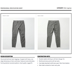 Pantalones Cargo de Lona de Peso Medio Personalizados para Hombre, Ecológicos, Transpirables, con Doble Rodilla y Bordado 3D para un Ajuste Holgado - Product Image 6