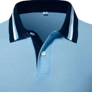 Nueva llegada mejor moda de manga corta hombres Polo camisa nueva calidad poliéster/algodón hombres Polo camiseta - Product Image 5