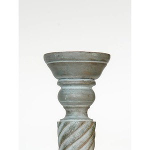 Porte-bougie en bois au design torsadé pour la décoration de la maison, présentoir de table, salon, chambre à coucher et accent d'intérieur, vente en gros en provenance d'Inde - Product Image 3