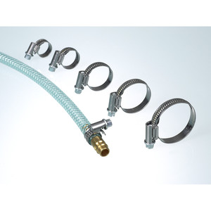 Worm Threaded <b>Hose</b> Clips Inox Steel for Food and Chemical Liquids-Burkle GmbH - Product Image 2
