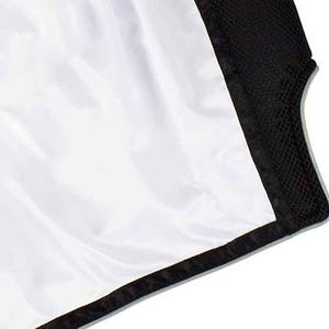 กางเกงมวยไทยเอวสูงสำหรับแข่งขัน ปักโลโก้ได้ ขอบเอวยางยืด ระบายอากาศได้ดี ทนทาน ผลิตจากโพลีเอสเตอร์ 100% สำหรับทุกเพศ - Product Image 6