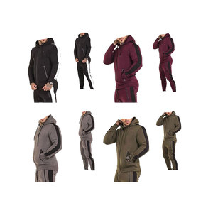 Service ODM - Survêtement décontracté à capuche pour homme, uni, respirant, léger, en coton/polyester 100%, impression de logo personnalisée - Product Image 5