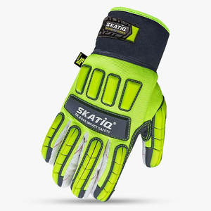 Guante de Palma de algodón Skatiq original de alta calidad con forro de alta visibilidad de la vieja escuela antideslizante de impacto - Product Image 6