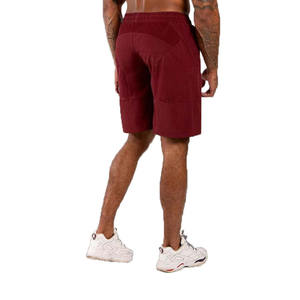 Pantalones cortos de gimnasio para hombre de marca al mejor precio del fabricante profesional, logotipo personalizado, estilo deportivo informal, patrón sólido, malla hecha - Product Image 3