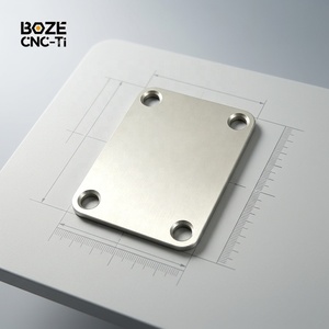 Plaque de manche de guitare en titane usinée CNC sur mesure, plaque arrière en alliage de titane à haute résonance pour <span class=keywords><strong>Fender</strong></span> Strat Tele Electric Bass - Product Image 4