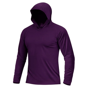 MOVATEXTILE Top Trending Sudaderas con capucha de manga larga para hombre Protección solar Sudadera con capucha atlética de secado rápido Ligero en precio al por mayor - Product Image 1
