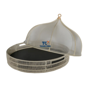 Bandeja de algas marinas de nuevo diseño con cubierta de lino, cubierta de bandeja para servir, bandeja de diseño agradable, cubiertas de comida con lino, vacaciones de Ramadán EID - Product Image 6