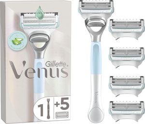 Gillette Venus Razor, 4 recambios de cuchillas de afeitar para vello púbico de mujer, para mujer con recambios de cuchillas para vello púbico y piel - Product Image 4