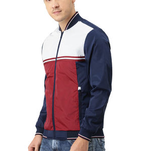 Chaqueta Bomber Personalizada OEM para Hombre, con Cierre, Resistente al Viento, Ecológica, Delgada, de Secado Rápido, Transpirable, con Bloques de Color a la Moda - Product Image 5