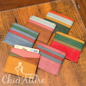 กระเป๋าสตางค์หนังบางสีรีไซเคิลสำหรับนักธุรกิจที่ใส่บัตรเครดิตยอดนิยมของขวัญแฟชั่นกระเป๋าใส่เหรียญ-สไตล์เฉพาะบุคคล - Product Image 1