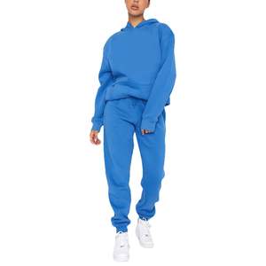 Nouveau professionnel Logo personnalisé unisexe survêtement entraînement Fitness polaire grande taille à capuche et survêtement de jogging pour les femmes - Product Image 1