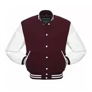 Fabricante personalizado de alta calidad Vintage invierno y otoño de los hombres de cuero de béisbol Letterman Varsity chaquetas - Product Image 2