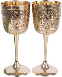 Le verre à vin en laiton de haute qualité comprend des termes de conception de fête d'église pour améliorer les acheteurs au prix de gros bon marché - Product Image 3