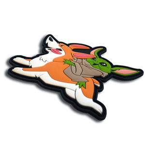 โลโก้ที่กำหนดเองแผ่นผ้าพีวีซี3D สำหรับผู้ชายแผ่นปักลายทางยุทธวิธีแผ่นรีดติดดอกไม้ออกแบบวัสดุสักหลาดด้านหลัง - Product Image 4