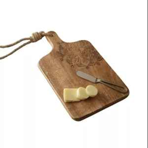 Tabla de Cortar de Madera de Diseño con Mango, Tabla de Cortar de Calidad, Tabla para Servir Queso, Hecha a Mano, Duradera, Apta para Lavavajillas - Product Image 6