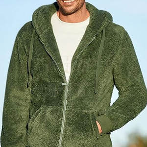 เสื้อมีฮู้ดโอเวอร์ไซส์ของผู้ชายผ้าฝ้ายย้อมสีล้วนมี100% กำหนดได้เองสำหรับฤดูหนาว - Product Image 2