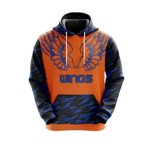 Sweat-shirt à capuche personnalisé pour équipe, unisexe, uniforme de football américain, logo d'entraîneur, impression par sublimation, été, 100% polyester - Product Image 1