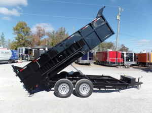 Équipement hydraulique de paysage de la remorque 7x14 de décharge avec le matériel de fer de côtés de 3ft à vendre - Product Image 5