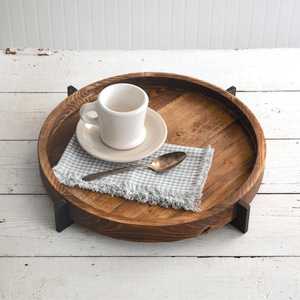 Plateau de service en bois poli de qualité commerciale, écologique, dernier design, pour la restauration et le service, de Haxagon International - Product Image 4