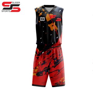 Sublimation <b>Printed</b> Men Team Polyester Sportswear Basketball Uniform Sports Clothing <b>Top</b> Quality Basketball Uniform Sets - Product Image 6