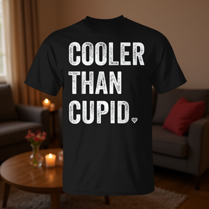 T-shirt da ragazzo 'Cooler Than Cupid' per San Valentino, regalo promozionale di alta qualità per lui - Product Image 3