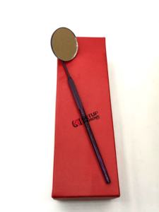 กระจกแต่งหน้าแบบพกพาคุณภาพสูงพร้อมไฟในตัว กรอบสแตนเลสเคลือบสีชมพูพ่นเคลือบผง  รับทำโลโก้ตามสั่ง สำหรับต่อขนตา - Product Image 5