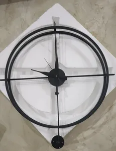 Horloge murale en fer rond de 24 pouces de qualité supérieure, horloge murale en métal à bas prix, meilleurs produits de décoration pour la maison pour l'exportation - Product Image 5