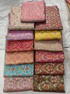 Premium Quality Custom Silk Fabric Knitted Luxury Apparel Home Decor Crafting <b>for</b> <b>Weddings</b> Dresses Wholesale Orders Welcome - Product Image 4