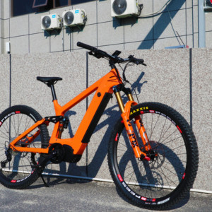 Vélo électrique Bafang G510 M620 à <span class=keywords><strong>suspension</strong></span> intégrale en carbone Cadre de <span class=keywords><strong>VTT</strong></span> 29 <span class=keywords><strong>FOX</strong></span> 38 Amortisseur de fourche en carbone - Product Image 3