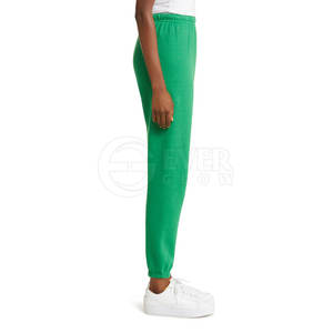 2024 gros pantalon respirant femmes pantalons de survêtement couleur unie Jogging pantalon Sport Style haute qualité coton Polyester pantalon - Product Image 2