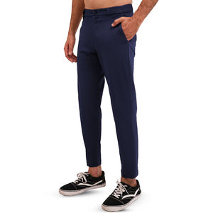Pantalon de golf décontracté taille moyenne en tissu doux confortable couleur bleu marine pantalon de golf d'été extensible à 4 voies à séchage rapide - Product Image 3