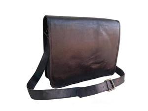 Sacoche vintage en cuir de chèvre véritable sacoche élégante pour ordinateur portable - Product Image 4