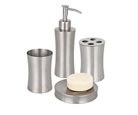 Ensemble d'accessoires de salle de bain en acier au design classique pour la maison et l'hôtel, couleur personnalisable, haute qualité