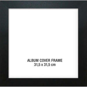Cadre pour couverture d'album LP, double face, style simple, cadre photo 31,5 x 31,5 cm, carré, décoratif, en métal et en plastique - Product Image 2