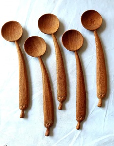 HIGH QUALITY Wholesale Sustainable Wooden Teaspoon 5.8 Inch <b>Small</b> Spoons for Honey Jam Condiments Hand Wash Only Kitchen Utensil - Product Image 4
