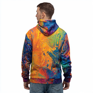 <b>Men</b> Winter Sublimation Hoodies Baggy Jogging Wear Printed Hoodie <b>Men's</b> Drop Shoulder Sublimated Hood Top <b>Mens</b> - Product Image 2