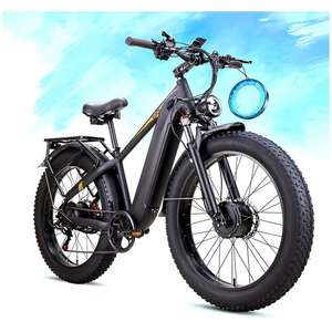 Bicicleta Eléctrica de Doble Motor de 8000W para Adultos, Velocidad Máxima de 50 MPH, Batería de 52V 26Ah con 95 Millas de Autonomía, Neumáticos Gruesos de 26 x 4.0 - Product Image 1