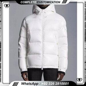 Blouson coupe-vent en duvet uni pour hommes, logo personnalisé, vestes bouffantes pour hommes, multicolores et personnalisées - Product Image 4