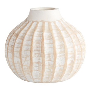 Jarrón de flores de madera de mango de suministro Indio para el hogar, cocina, oficina, precio de fábrica Interior decorativo, tema de vacaciones de Navidad - Product Image 6