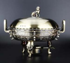 Nouvel arrivage de chauffe-plats élégants de luxe en acier inoxydable chauffe-plats présentoir de buffet chauffe-plats à prix raisonnable - Product Image 6