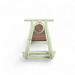 Silla Mecedora de Mimbre Hecha a Mano para Niños, Juguete de Guardería Artesanal con Aspecto Natural - Product Image 3