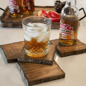 Posavasos clásicos sofisticados de nogal, alfombrillas y almohadillas económicas para espacio habitable - Product Image 5